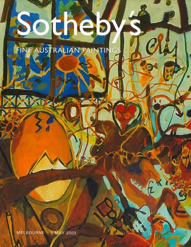 Fine Australian paintings : Melbourne, Monday 5 May 2003 / Sotheby's cover