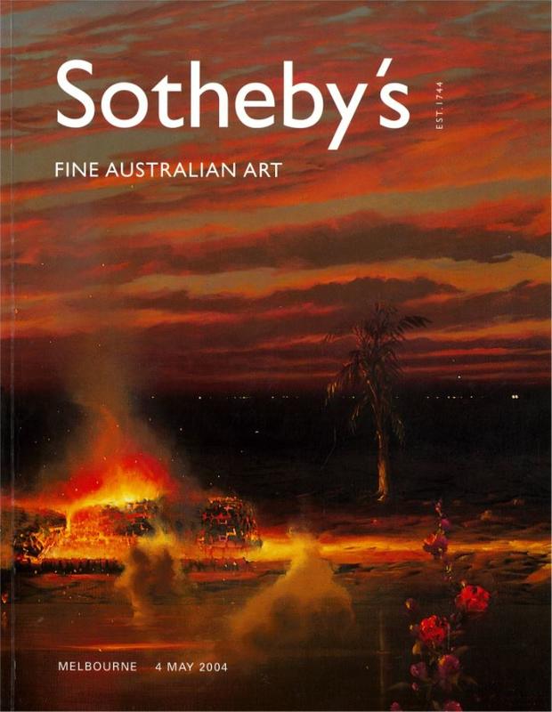 Fine Australian art : Melbourne, Tuesday 4 May  2004 / Sotheby's cover