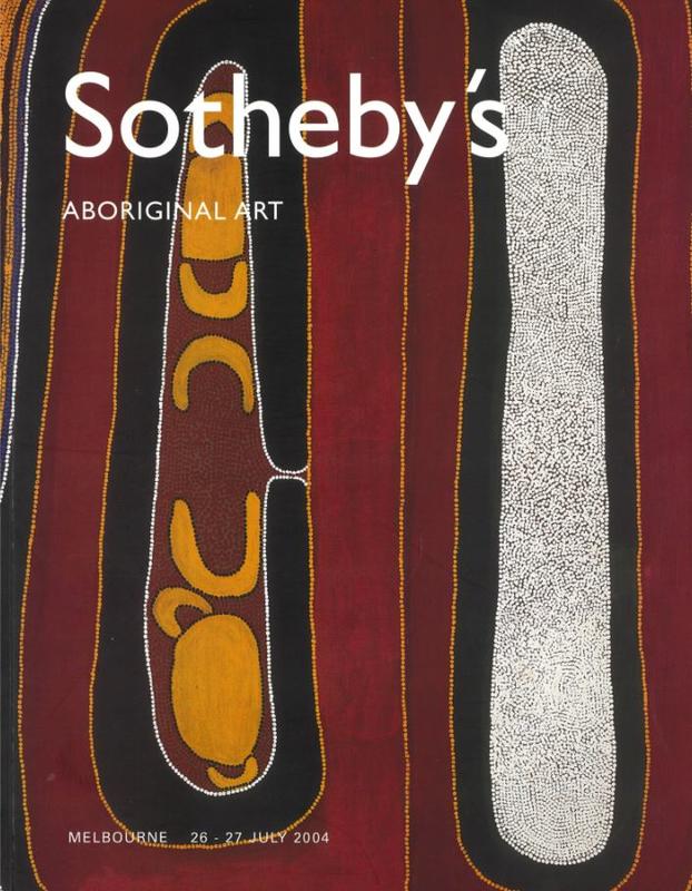 Aboriginal art : Melbourne, Monday 26 July, Tuesday 27 July 2004 / Sotheby's cover
