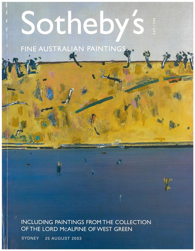 Fine Australian paintings : including paintings from the collection of the Lord McAlpine of West Green : Sydney, Monday 25 August 2003 / Sotheby's cover