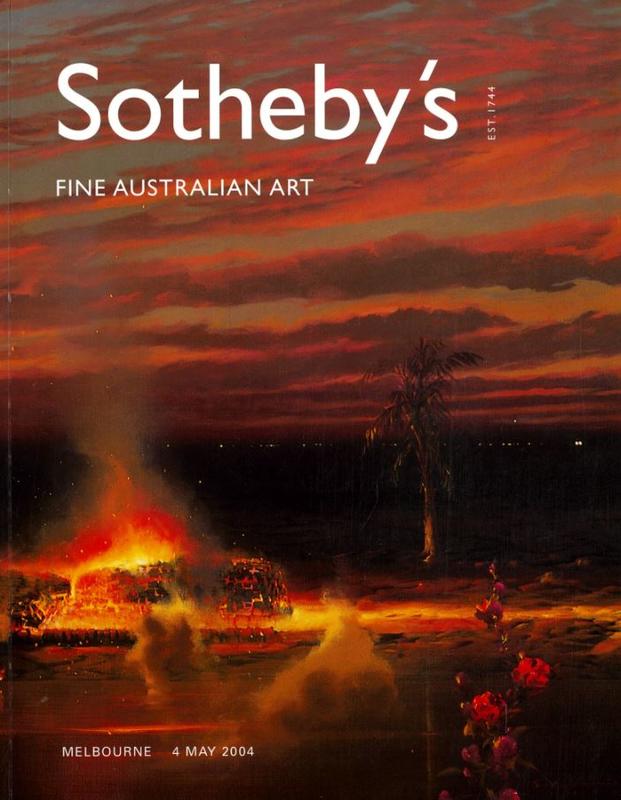 Fine Australian art : Melbourne, Tuesday 4 May 2004 / Sotheby's cover