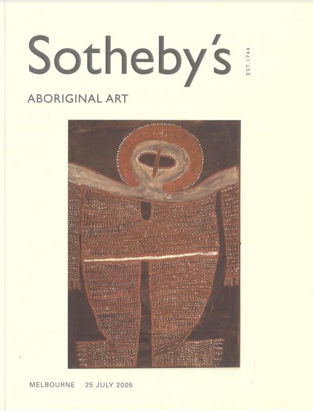 Aboriginal art : Melbourne, Monday 25 July 2005 / Sotheby's cover
