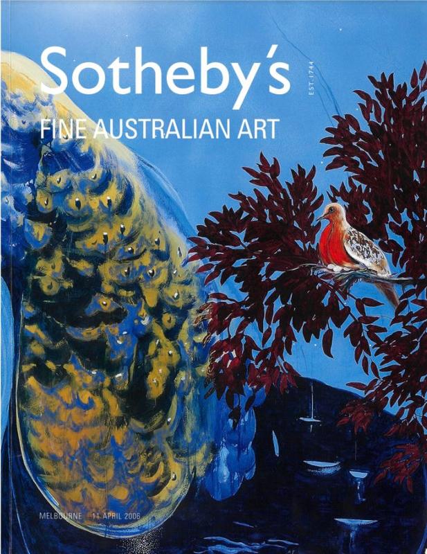 Fine Australian art : Melbourne, Tuesday 11 April 2006 / Sotheby's cover