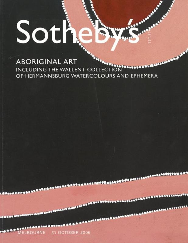 Aboriginal art : Melbourne, Tuesday 31 October 2006 / Sotheby's cover