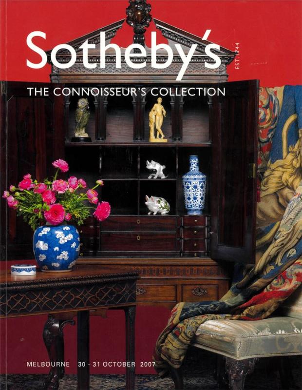 The connoisseur's collection : Melbourne, Tuesday October 30 ... Wednesday October 31, 2007 / Sotheby's cover