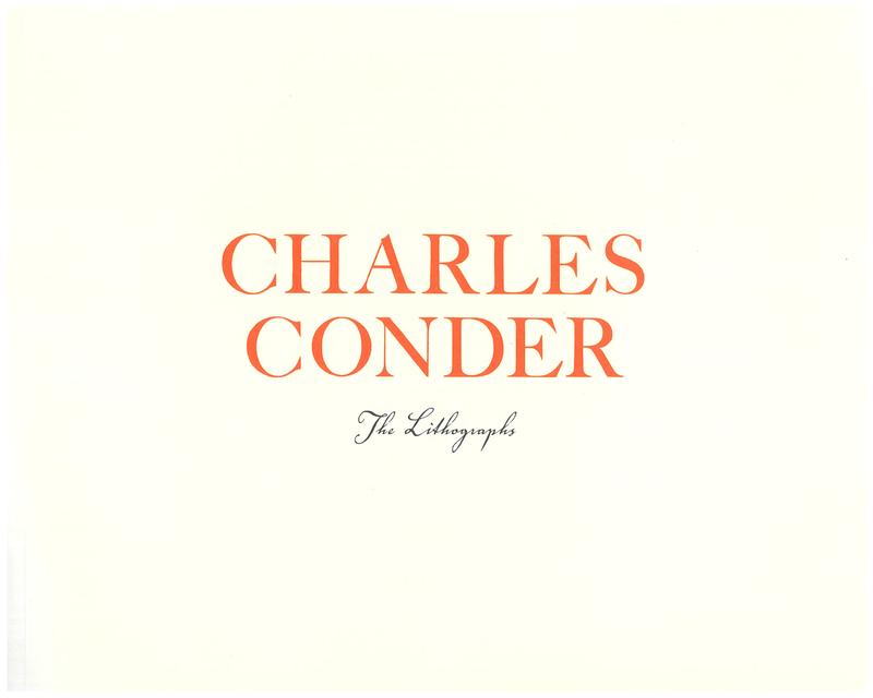 Charles Conder : the lithographs / The Richard King Collection ; preface by Barry Humphries cover