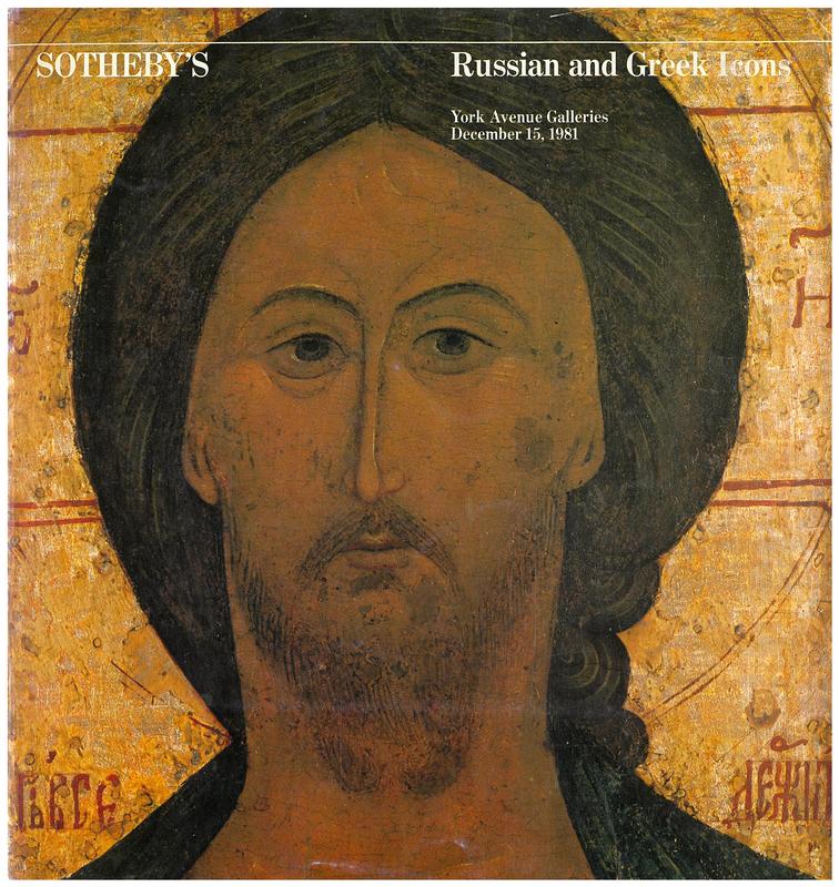 Russian and Greek icons ... : Tuesday, December 15, 1981 / Sotheby Parke Bernet cover