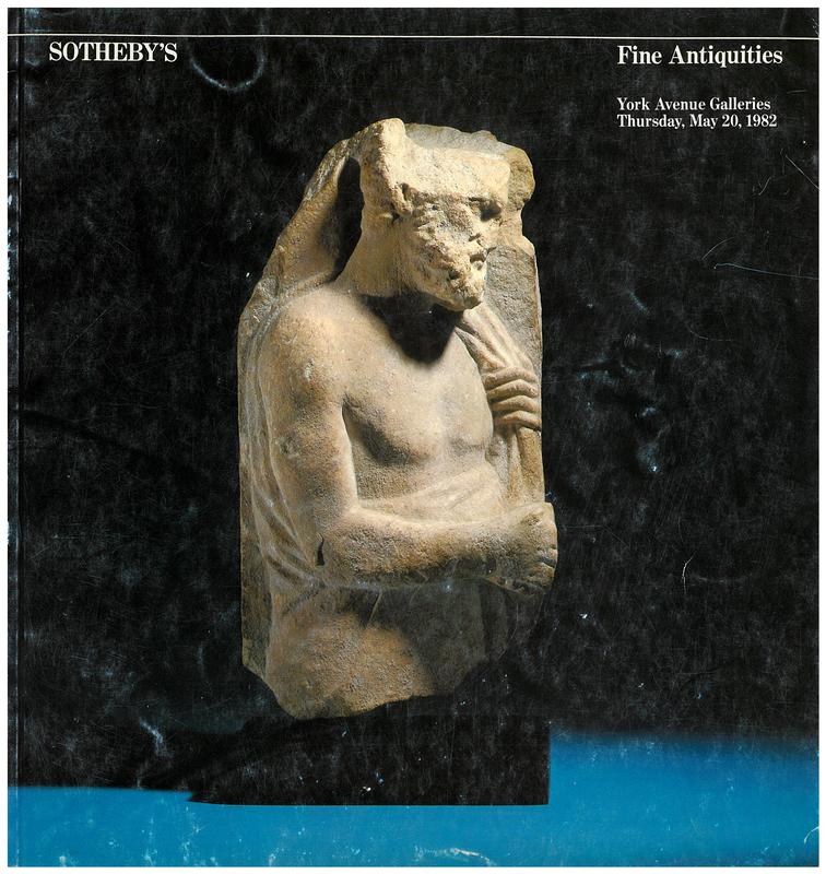 Fine Classical, Egyptian, and Near Eastern antiquities ... : Thursday, May 20, 1982 / Sotheby Parke Bernet cover