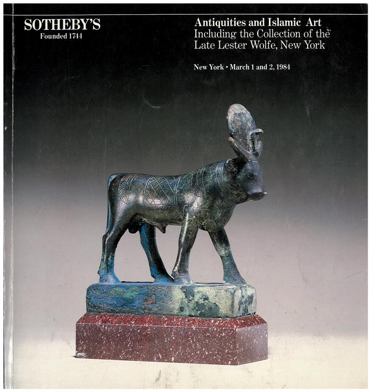 Egyptian, Classical, and Near Eastern antiquities and Islamic works of art ... : Thursday, March 1, 1984, Friday, March 2, 1984 / Sotheby Parke Bernet cover