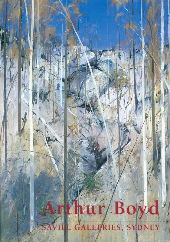 An exhibition of works for sale by Arthur Boyd cover