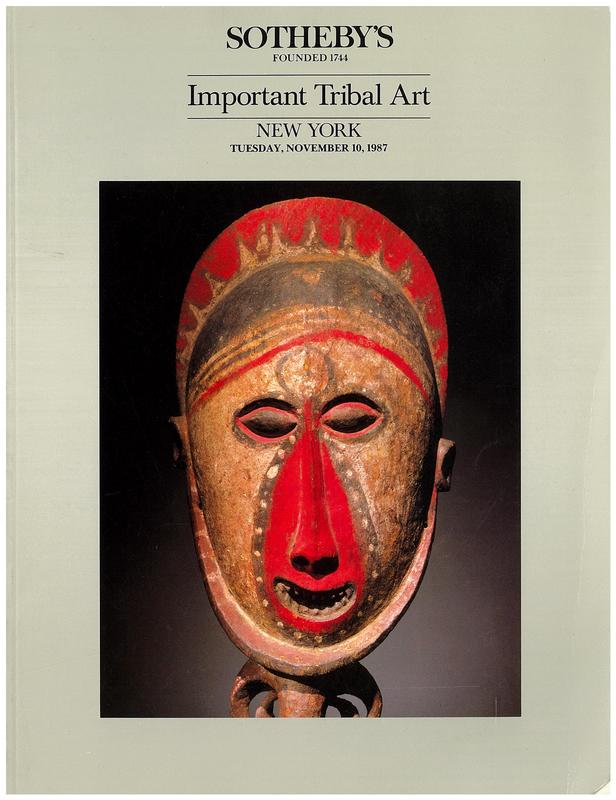 Important tribal art ... : Tuesday, November 10, 1987 / Sotheby's cover