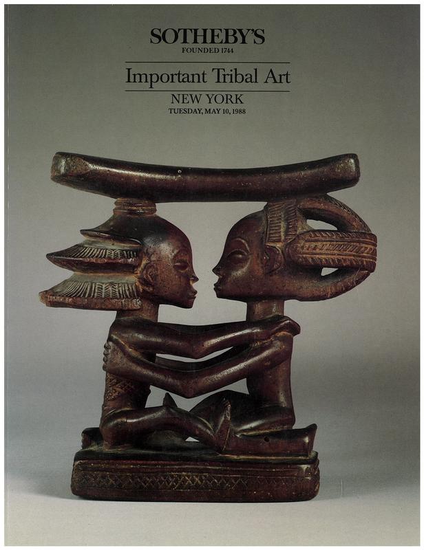Important tribal art ... : Tuesday, May 10, 1988 / Sotheby's cover