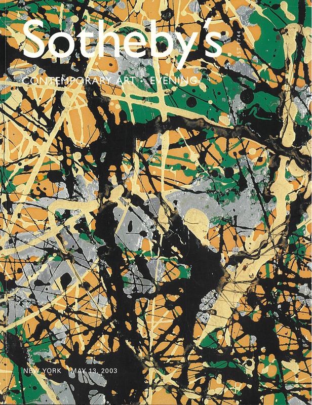 Contemporary art : evening : New York, Tuesday, May 13, 2003 / Sotheby's cover