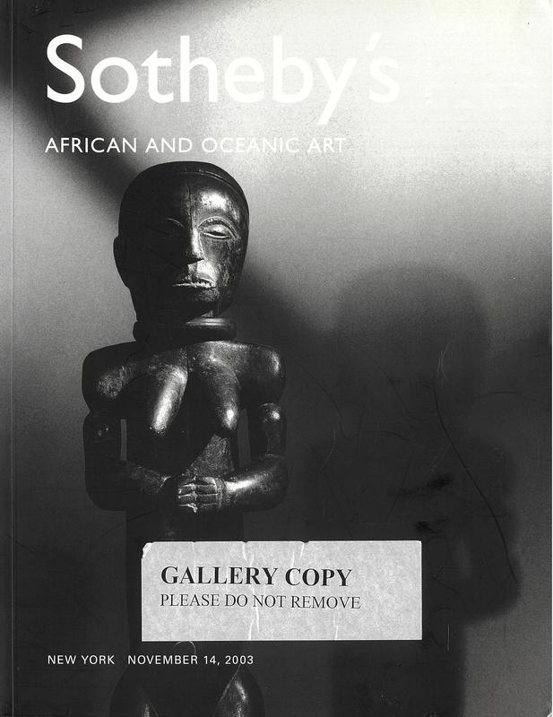 African and Oceanic art : New York, Friday, November 14, 2003 / Sotheby's cover
