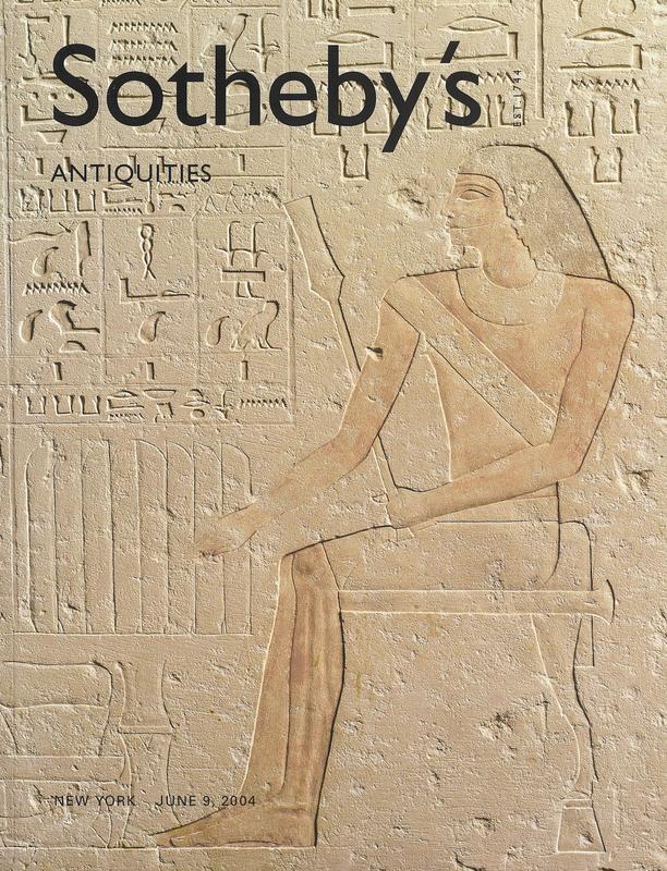 Egyptian, Classical, and Western Asiatic antiquities : New York, Wednesday, June 9, 2004 / Sotheby's cover