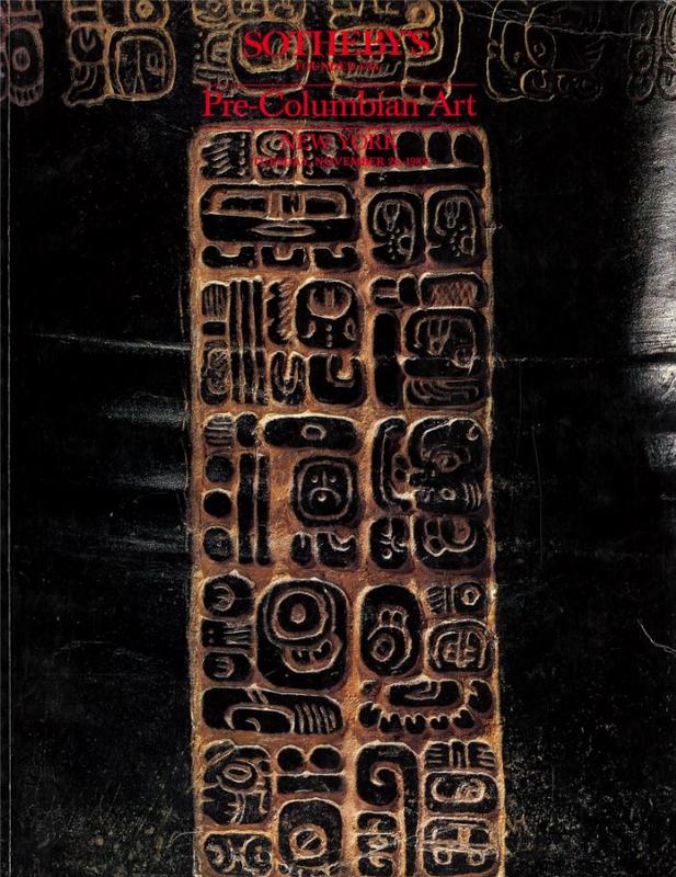 Pre-Columbian art : Tuesday, November 26, 1985 / Sotheby's cover