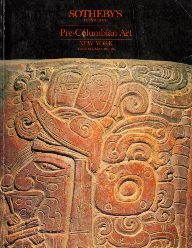 Pre-Columbian art ... : Tuesday, May 20, 1986 / Sotheby's cover