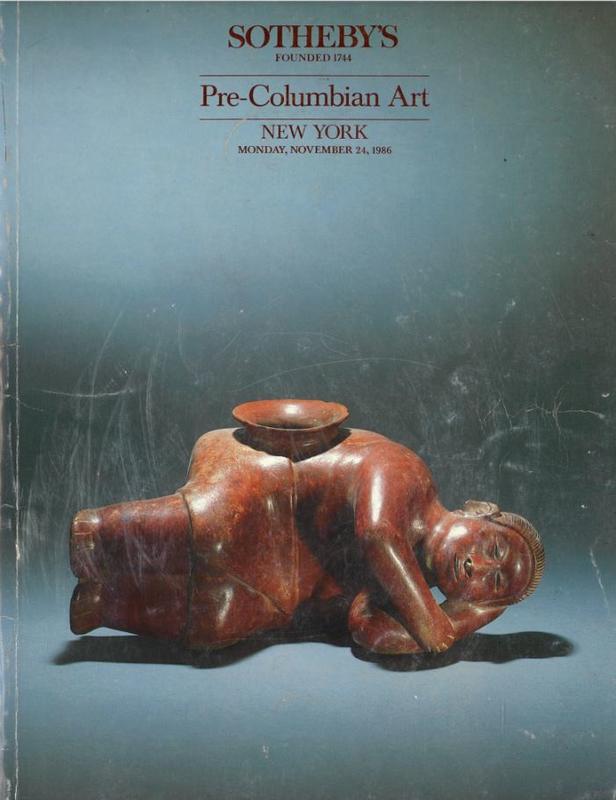 Pre-Columbian art ... : Monday, November 24, 1986 / Sotheby's cover