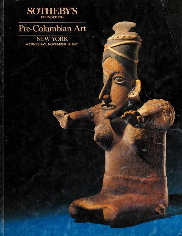 Pre-Columbian art ... : Wednesday, November 18, 1987 / Sotheby's cover