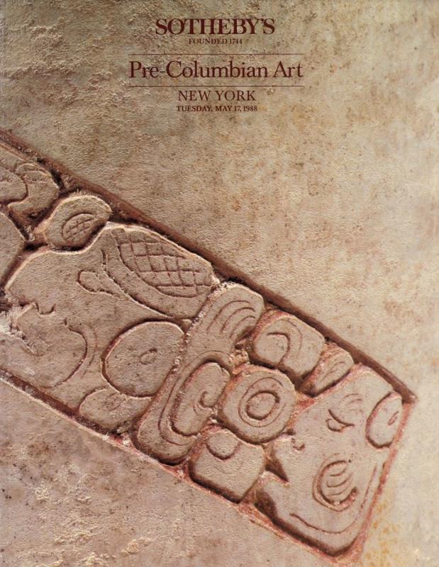 Pre-Columbian art : Tuesday, May 17, 1988 / Sotheby's cover