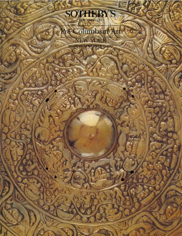 Pre-Columbian art ... : Monday, November 21, 1988 / Sotheby's cover