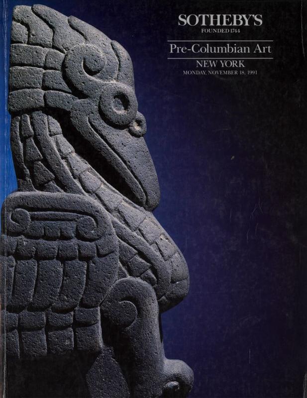 Pre-Columbian art ... : Monday, November 18, 1991 / Sotheby's cover