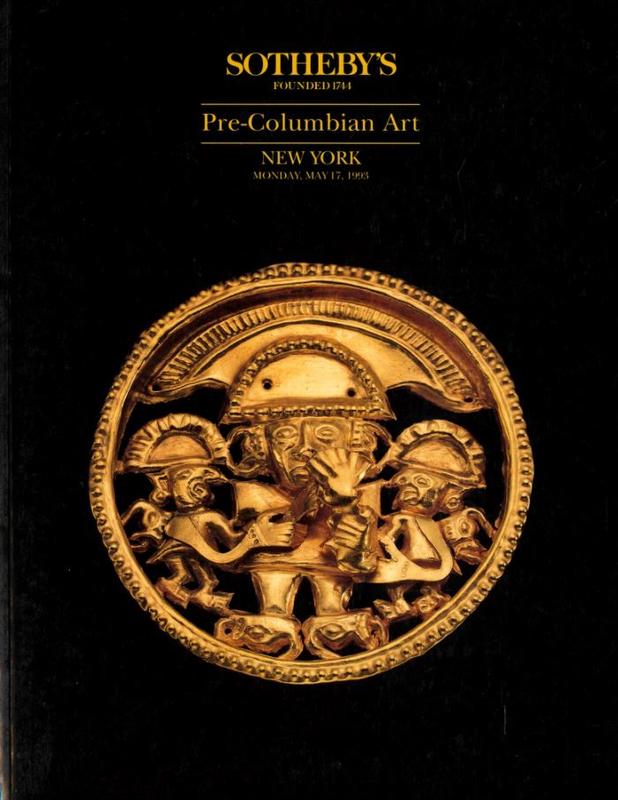 Pre-Columbian art ... : Monday, May 17, 1993 / Sotheby's cover