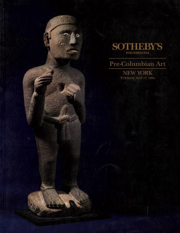 Pre-Columbian art ... : Tuesday, May 17, 1994 / Sotheby's cover