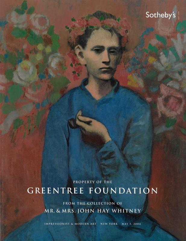 Property of the Greentree Foundation from the collection of Mr. & Mrs. John Hay Whitney ... May 2004 / Sotheby's cover