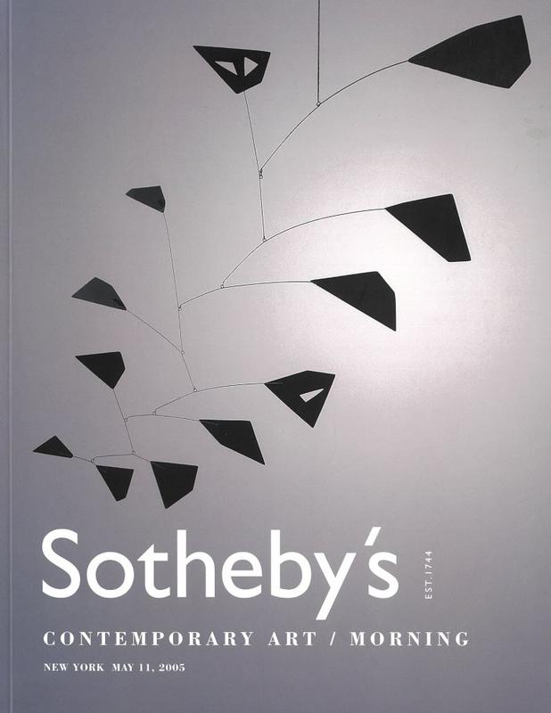 Contemporary art, morning : New York, Wednesday, May 11, 2005 / Sotheby's cover