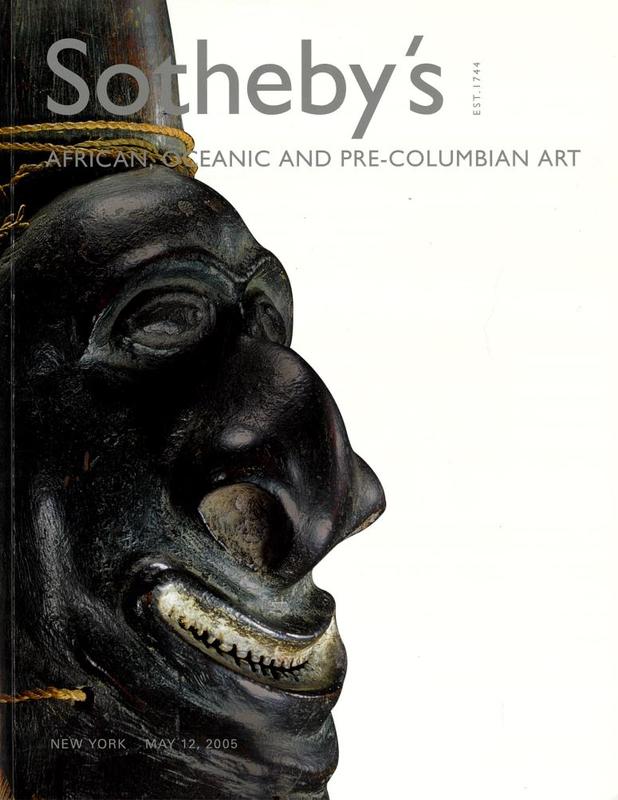 African, Oceanic and Pre-Columbian art : New York, Thursday, May 12, 2005 / Sotheby's cover