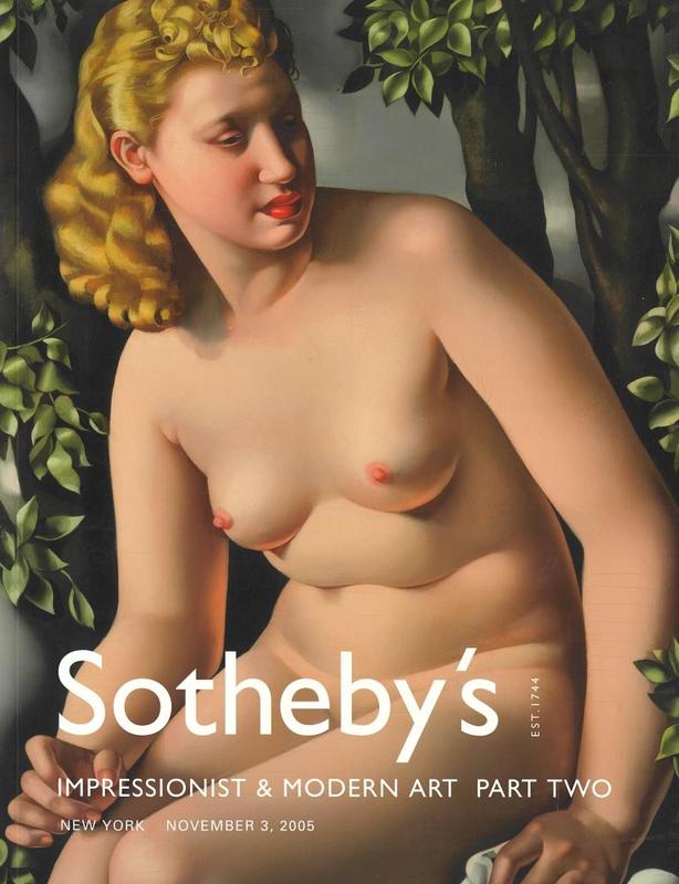 Impressionist and modern art, part two : New York, November 3, 2005 / Sotheby's cover