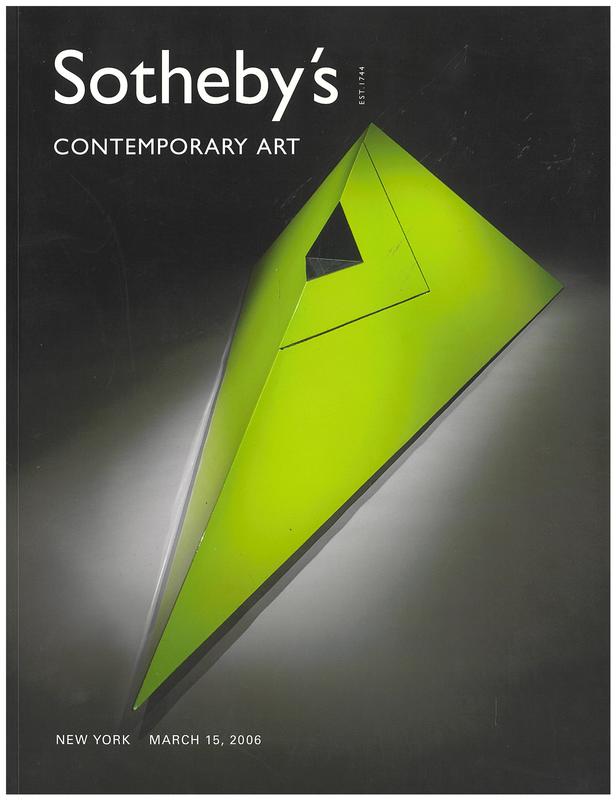 Contemporary art : New York, Wednesday, March 15, 2006 / Sotheby's cover