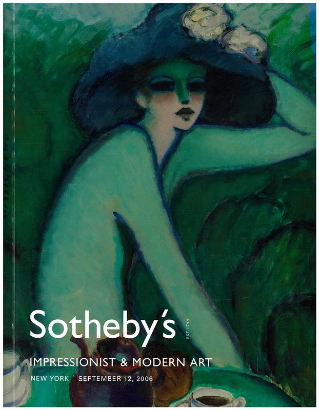 Impressionist and modern art : New York, Tuesday, September 12, 2006 / Sotheby's cover