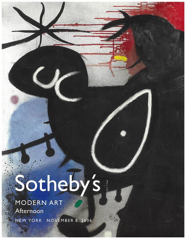 Modern art, afternoon : New York, Wednesday,  November 8, 2006 / Sotheby's cover