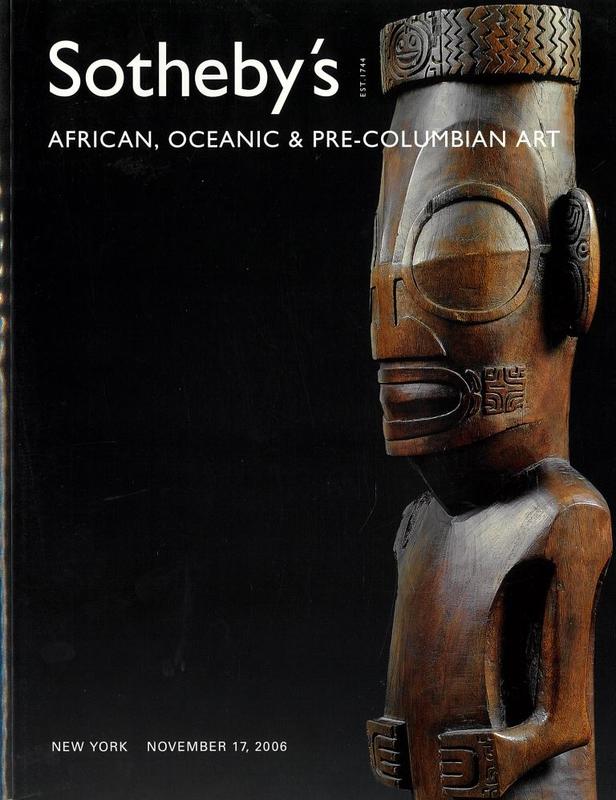 African, Oceanic and Pre-Columbian art : New York, Friday,  November 17, 2006 / Sotheby's cover