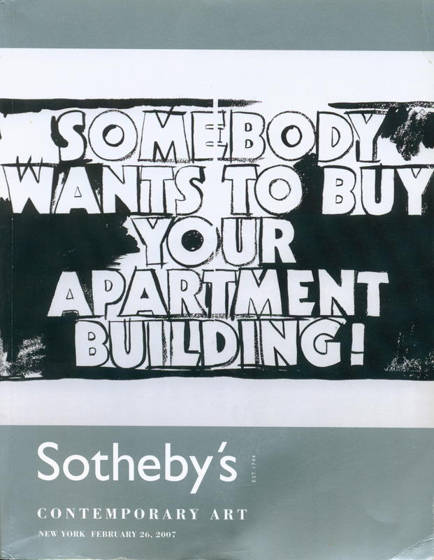 Contemporary art : New York, Monday,  February 26, 2007 / Sotheby's cover