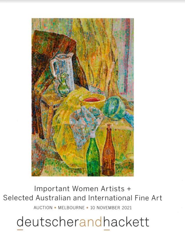 Important women artists + selected Australian and international fine art ... : Melbourne, 10 November 2021 / Deutscher and Hackett cover