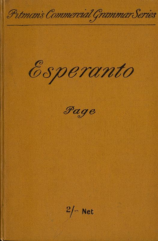 Pitman's commercial Esperanto : a handbook of the international language for world-traders / by W. M. Page cover