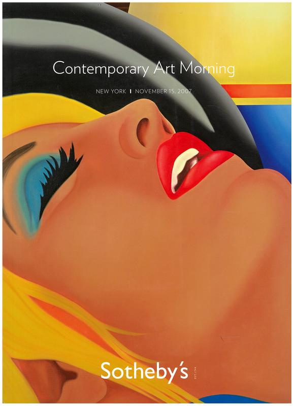 Contemporary art morning : New York, November 15, 2007 / Sotheby's cover