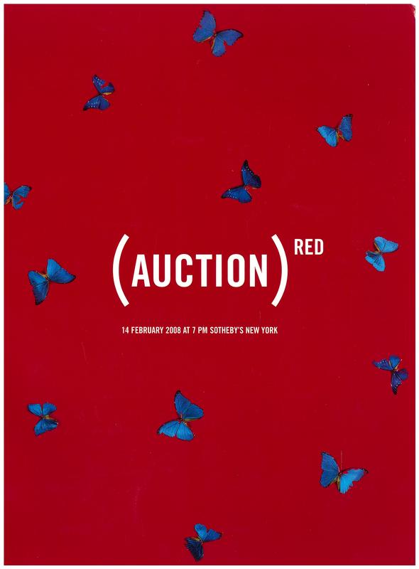 (Auction) red : Sotheby's New York 14 February 2008 / Sotheby's, Gagosian Gallery cover