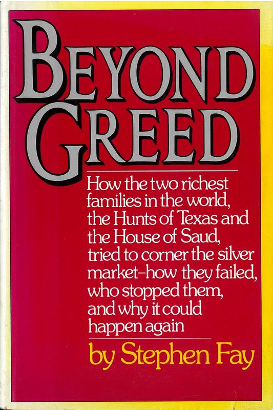 Beyond greed / Stephen Fay cover