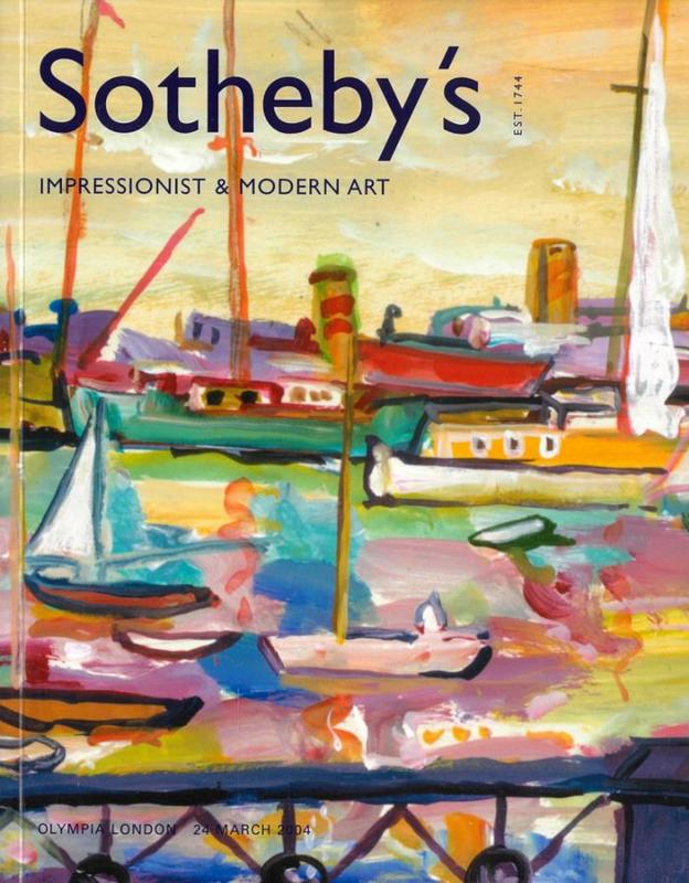 Impressionist & modern art : auction, Wednesday 24 March 2004 /Sotheby's cover