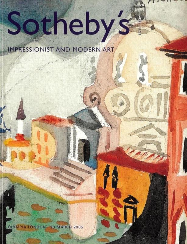 Impressionist and modern art : auction, Wednesday 23 March 2005 / Sotheby's cover