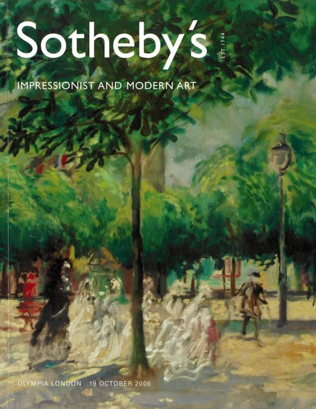 Impressionist and modern art : auction, Thursday 19 October 2006 / Sotheby's cover