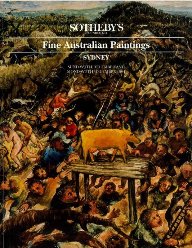 Fine Australian paintings and sculpture, drawings, prints and photographs and European paintings, prints and sculpture : Sunday, 4th December 1994 and Monday 5th December 1994 / Sotheby's cover