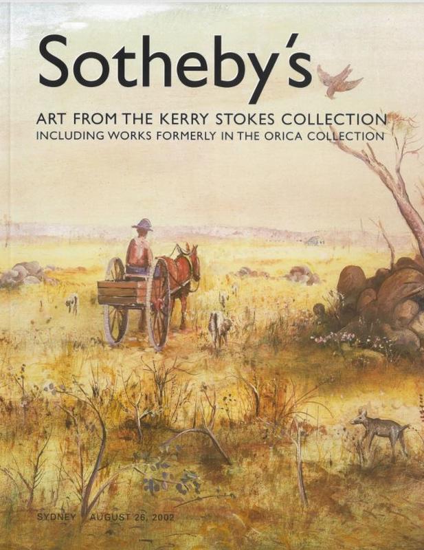 Art from the Kerry Stokes collection, including works formerly in the Orica collection : Sydney, Monday August 26, 2002 / Sotheby's cover