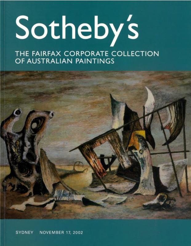 The Fairfax corporate collection of Australian paintings : Sydney, Sunday, November 17, 2002 / Sotheby's cover