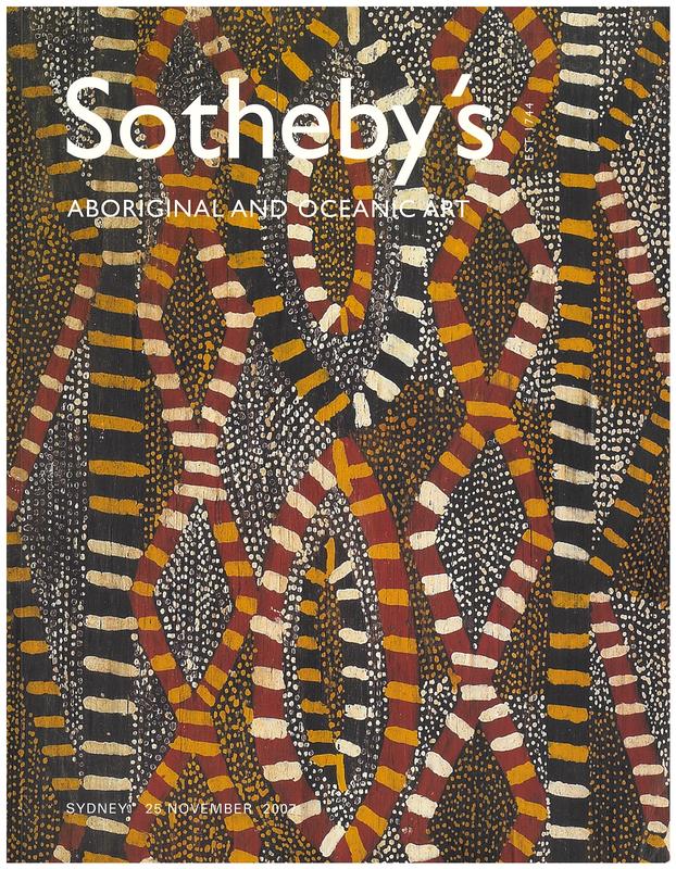 Aboriginal and Oceanic art : Sydney, Sunday, November 25, 2007 / Sotheby's cover
