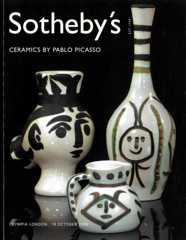 Ceramics by Picasso : auction, Thursday 19 October 2006 / Sotheby's cover